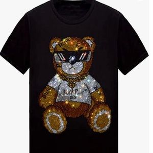 ‼️WOW‼️Designer Inspired Black Rhinestone T Shirt for men or woman‼️
